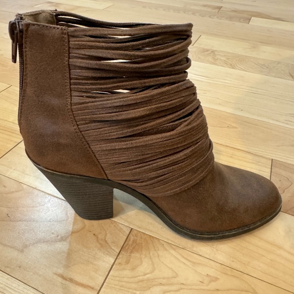Shoes - Fergalicious Brown Western Bootie